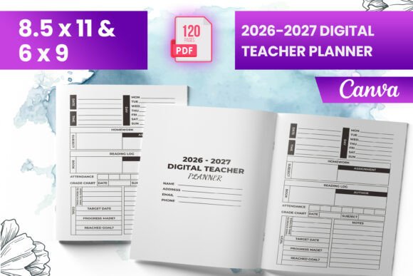2026-2027 Digital Teacher Planner KDP