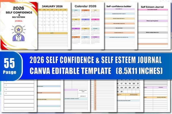 2026 Self Confidence Self Esteem Journal