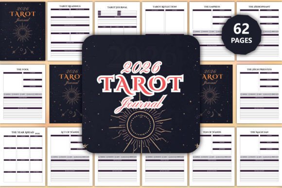 2026 Tarot Journal: A Celestial Guide for Intuitive Growth