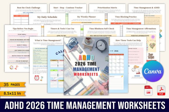 ADHD 2026 Time Management Worksheets: A Holistic Approach to Daily Organization