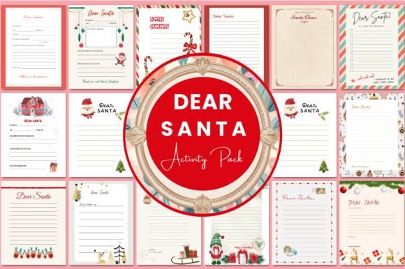 Dear Santa Activity Pack KDP Interior