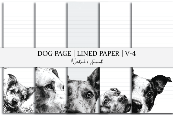 Discover the Charm of Dog Page Lined Paper Journal