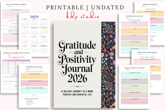 Gratitude and Positivity Journal 2026