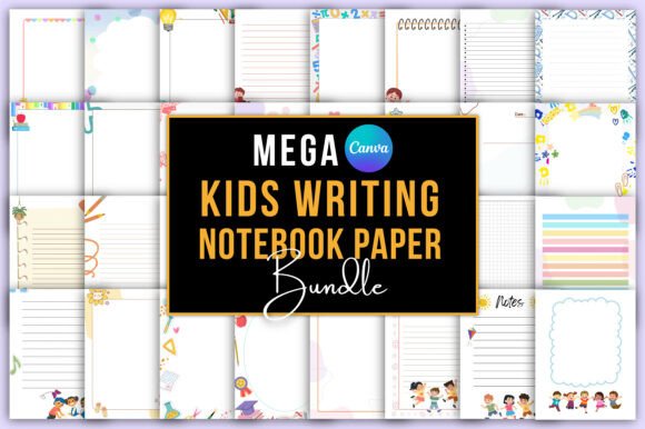 Mega Kids Writing Notebook Paper Bundle