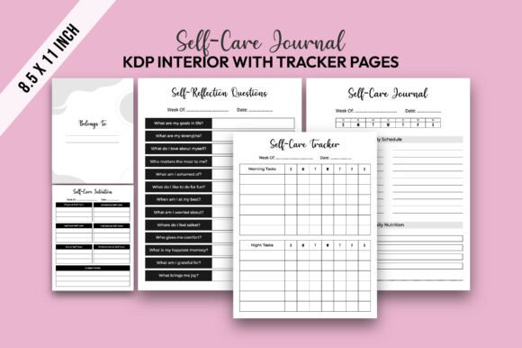 Self Care Journal KDP Interior Planner