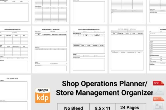 Streamline Your Small Business Operations with the Shop Store Management Planner
