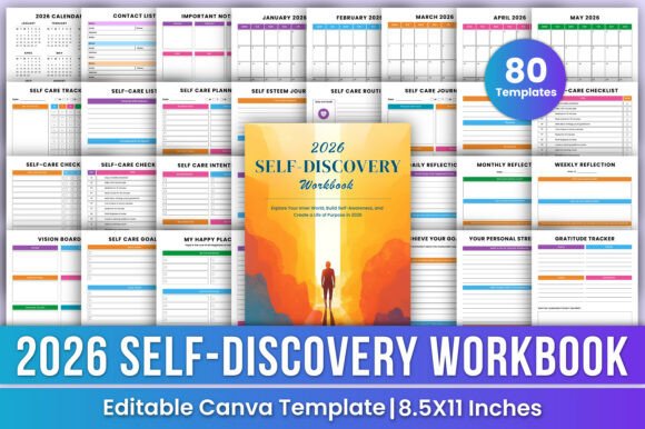 The 2026 Self-Discovery Workbook Canva Kdp: A Holistic Approach to Personal Development